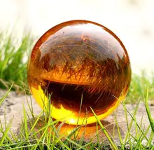 Sorte Pedra Gemstone 40 milímetros Âmbar Goldstone Areia Globo De Cristal Bola Esfera Cura Chakra Reiki Pedra Esculpida Artesanato Mineral(China)