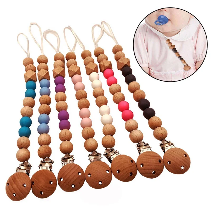 Baby Pacifier Clip Chain Wooden Holder Chupetas Soother Pacifier Clips Leash Strap Nipple Holder For Infant Feeding
Baby Pacifier Clip Chain Wooden Holder Chupetas Soother Pacifier Clips Leash Strap Nipple Holder For Infant Feeding