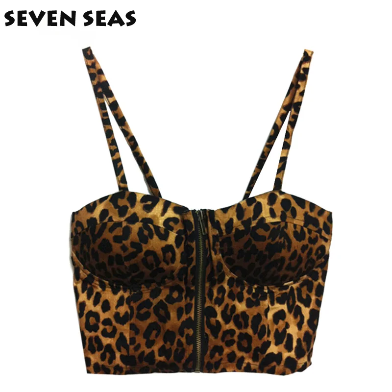 New Summer Sexy Leopard Printed Bustier Crop Top Spaghetti Strap Cropped Camisole Night Club Strappy Bralette tops (with pad)
New Summer Sexy Leopard Printed Bustier Crop Top Spaghetti Strap Cropped Camisole Night Club Strappy Bralette tops (with pad)