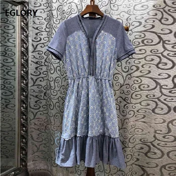 High Quality Casual Dress 2019 Summer Fashion Style Women V-Neck Sweetheart Embroidery Short Sleeve Grey Cotton Dress Ladies
High Quality Casual Dress 2019 Summer Fashion Style Women V-Neck Sweetheart Embroidery Short Sleeve Grey Cotton Dress Ladies