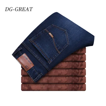 2019 Men Fashion Winter Jeans Men Blue Dark Blue Slim Fit Stretch Thick Velvet Pants Warm Jeans Casual Fleece Trousers Male
2019 Men Fashion Winter Jeans Men Blue Dark Blue Slim Fit Stretch Thick Velvet Pants Warm Jeans Casual Fleece Trousers Male