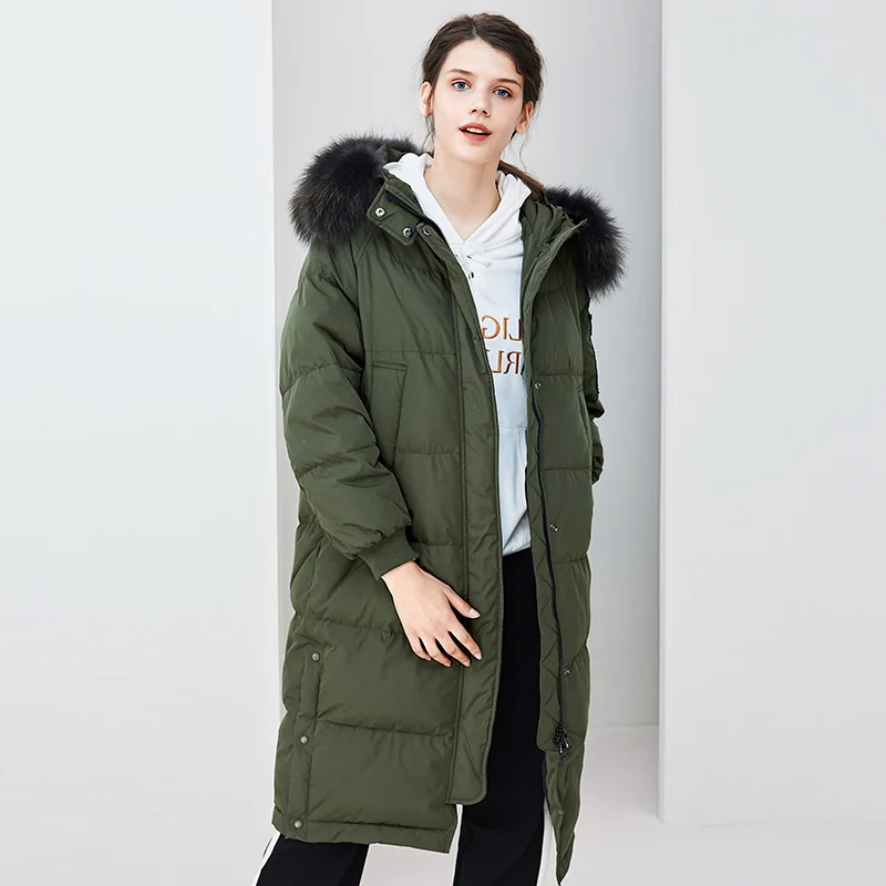 Real Raccoon Fur Collar White Duck Down Coat Women Hooded Long Outwear 2019 New Collection Thick Warm Womens Winter Down Jacket
Real Raccoon Fur Collar White Duck Down Coat Women Hooded Long Outwear 2019 New Collection Thick Warm Womens Winter Down Jacket