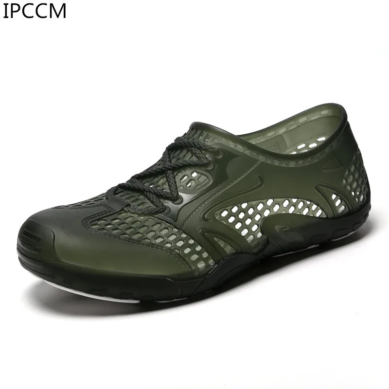Summer Men's Water Shoes 2019 Solid Color Breathable Seaside Walking Underwater Hole Swimming Before The Straps Jelly Sandals
Summer Men's Water Shoes 2019 Solid Color Breathable Seaside Walking Underwater Hole Swimming Before The Straps Jelly Sandals