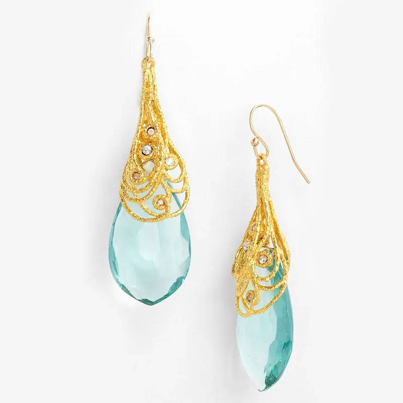 Shiny Blue Stone Gold Color Drop Earrings Noble and Elegant for Women Wedding Engagement Jewelry Drop Earrings F5Q879
Shiny Blue Stone Gold Color Drop Earrings Noble and Elegant for Women Wedding Engagement Jewelry Drop Earrings F5Q879