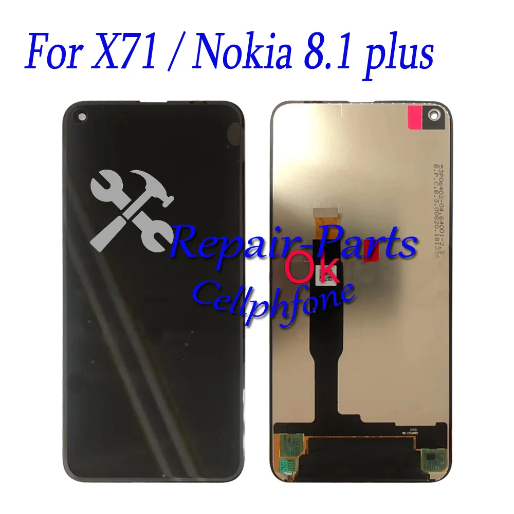 New 6.39 inch For Nokia X71 TA-1167 Full LCD display + Touch Screen Digitizer Assembly For Nokia 8.1 plus TA-1188
New 6.39 inch For Nokia X71 TA-1167 Full LCD display + Touch Screen Digitizer Assembly For Nokia 8.1 plus TA-1188
