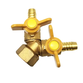 Earth Star Y-splitter LPG Cylinder Hose Adapter with ON-OFF Control Valve with Nipple for 10mm ID Hose G1/2" Thread 2PCS/lot
Earth Star Y-splitter LPG Cylinder Hose Adapter with ON-OFF Control Valve with Nipple for 10mm ID Hose G1/2" Thread 2PCS/lot