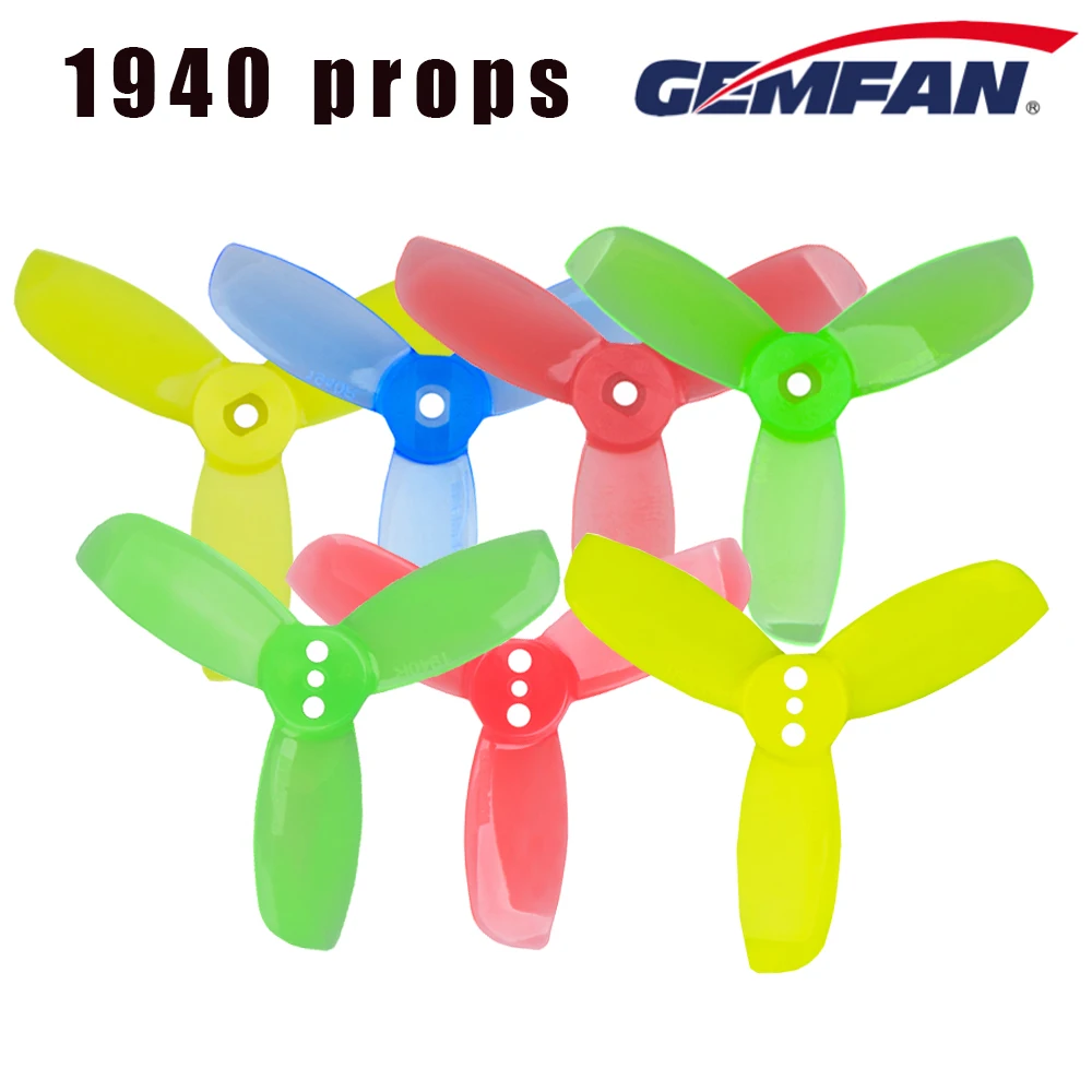 8 pairs Gemfan 1940 3-Blade Propeller 1.9 Inch Triblade Prop Compatible with 1103 1104 Brushless Motors
8 pairs Gemfan 1940 3-Blade Propeller 1.9 Inch Triblade Prop Compatible with 1103 1104 Brushless Motors
