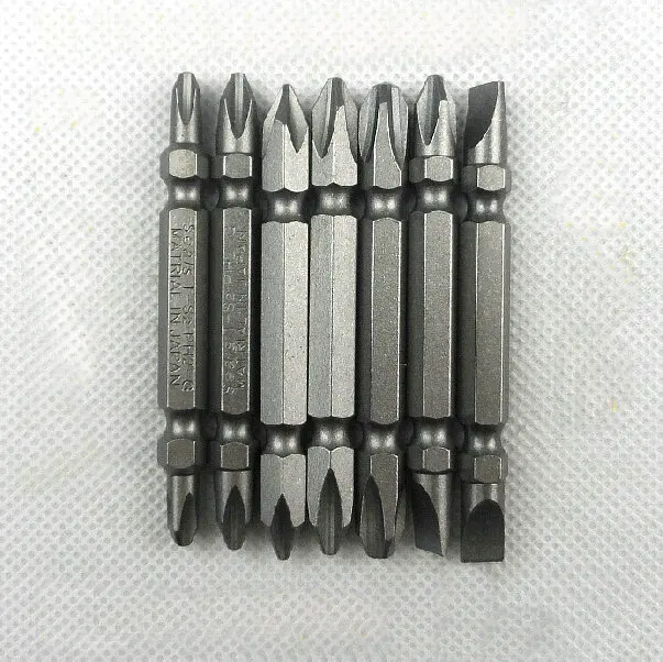 1 Set 7 Pieces Magnetic Dual Ended Screwdriver Bit Set S2 Steel 1/4" Hex Shank 65mm Long
1 Set 7 Pieces Magnetic Dual Ended Screwdriver Bit Set S2 Steel 1/4" Hex Shank 65mm Long