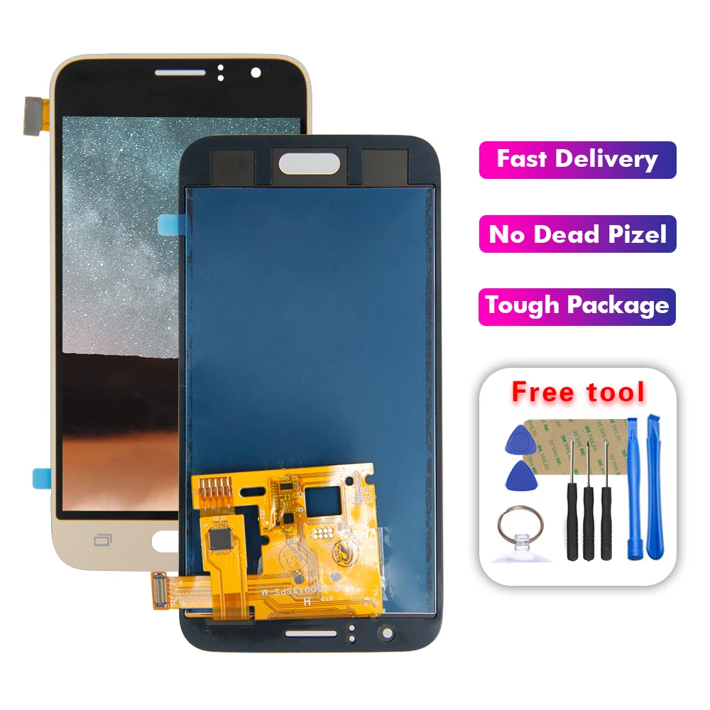 Super AMOLED lcd For SAMSUNG GALAXY J1 2016 J120 J120f J120M J120H Lcd Display Touch Screen Digitizer Assembly
Super AMOLED lcd For SAMSUNG GALAXY J1 2016 J120 J120f J120M J120H Lcd Display Touch Screen Digitizer Assembly