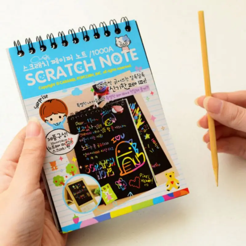 DIY Kids Scratch Art Notebook Kids DIY Scratch Art Notebook Drawing Sketchbook Creative Imagination Development Toy
DIY Kids Scratch Art Notebook Kids DIY Scratch Art Notebook Drawing Sketchbook Creative Imagination Development Toy