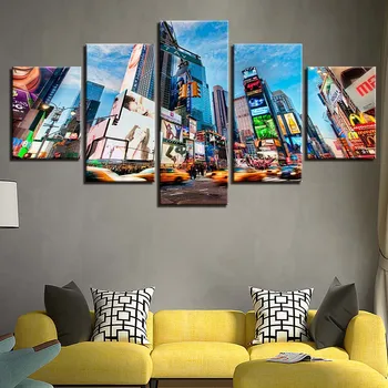 Embelish 5 Pieces HD Print Canvas Art Painting For Home Decor Time Square Wall Art Posters Building Living Room Modular Pictures
Embelish 5 Pieces HD Print Canvas Art Painting For Home Decor Time Square Wall Art Posters Building Living Room Modular Pictures