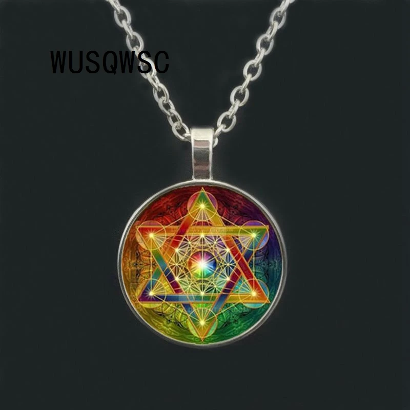 New 3 color Psychedelic Divine Geometric Crystal Necklace Convex Pendant Silver Chain Necklace Woman Dark Jewelry
New 3 color Psychedelic Divine Geometric Crystal Necklace Convex Pendant Silver Chain Necklace Woman Dark Jewelry