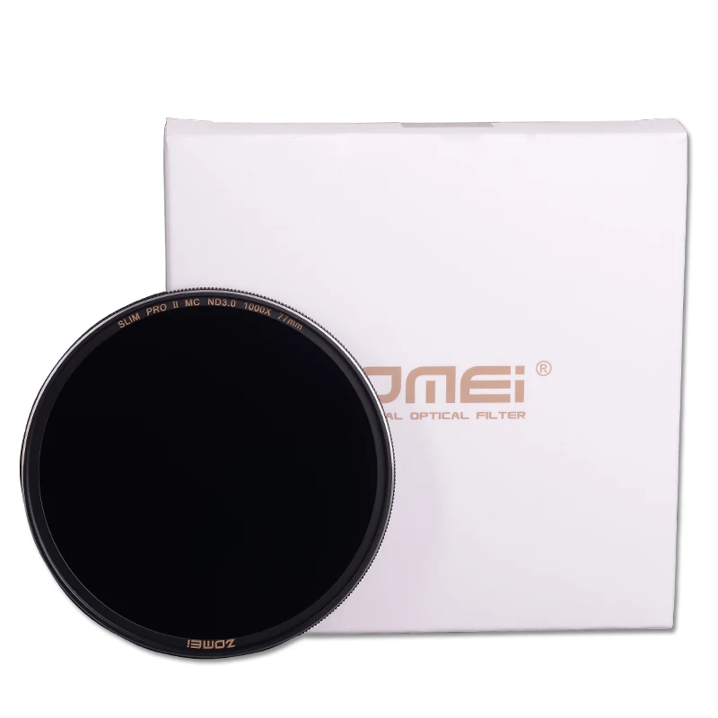 

Zomei 49/52/55/58/62/67/72/77/82mm Silver Rimmed Slim Multi-Coated Glass Neutral Density ND8 ND64 ND1000 Filter For DSLR Lens