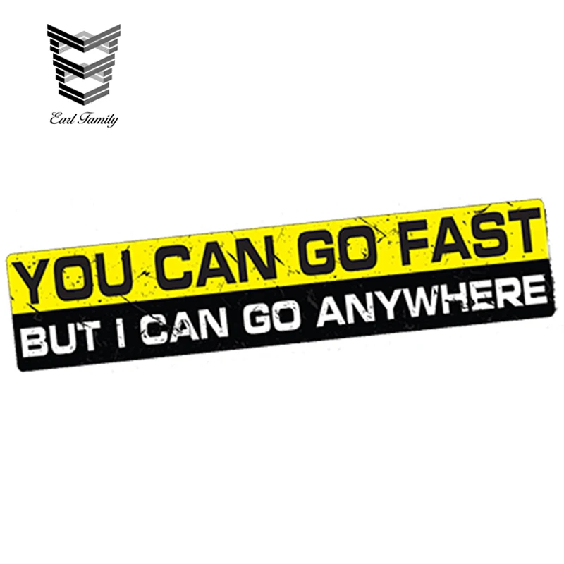 EARLFAMILY 15cm x 3cm Car Styling Waterproof I Go Anywhere Decal Sticker Vinyl Funny 4x4 Wrangler Offroad 4wd Funny Car Sticker
EARLFAMILY 15cm x 3cm Car Styling Waterproof I Go Anywhere Decal Sticker Vinyl Funny 4x4 Wrangler Offroad 4wd Funny Car Sticker