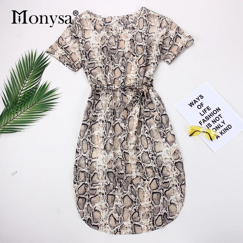 Casual Print Dresses Women 2019 Summer New Arrivals V Neck Short Sleeve Chiffon Dress Ladies Loose Dress With Belt
Casual Print Dresses Women 2019 Summer New Arrivals V Neck Short Sleeve Chiffon Dress Ladies Loose Dress With Belt