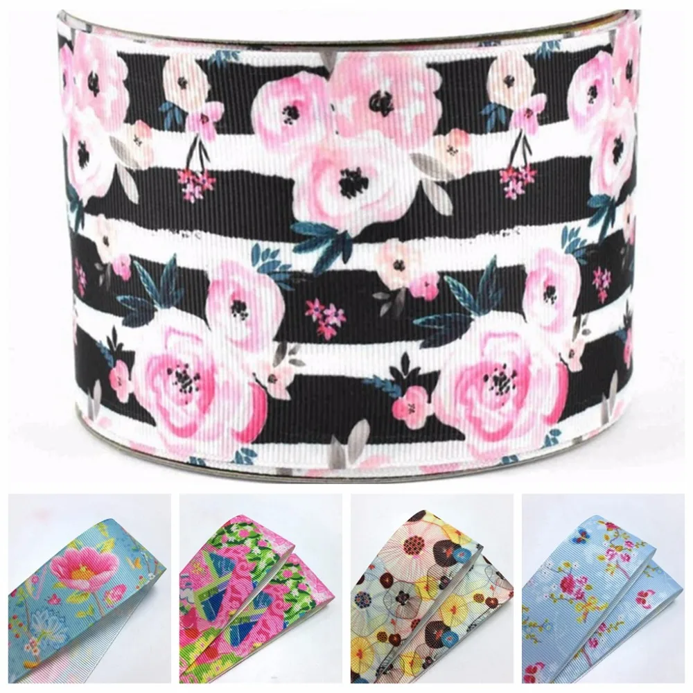 100Y/lot 75mm 3" heat transfer flower flora printed grosgrain ribbon DIY handmade material welcome custom order
100Y/lot 75mm 3" heat transfer flower flora printed grosgrain ribbon DIY handmade material welcome custom order