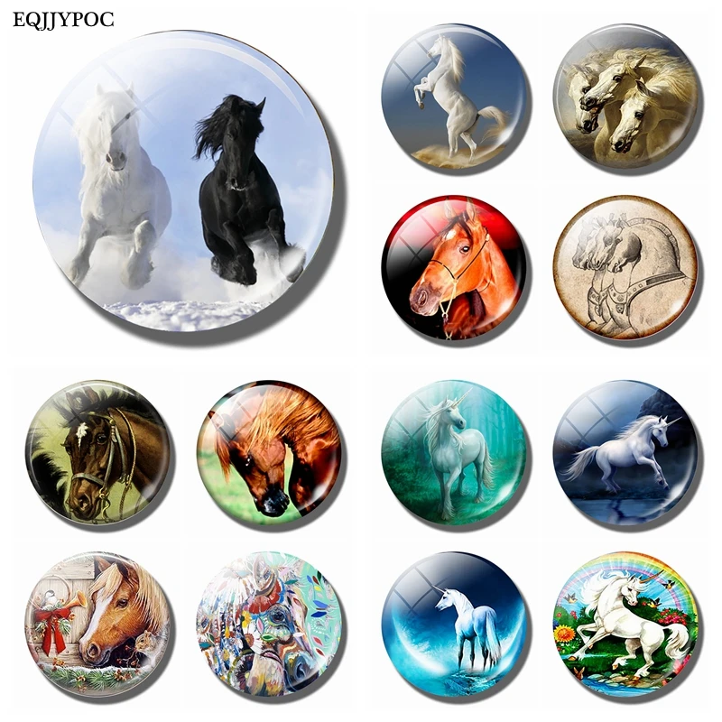 3PCS Horse 30 MM Fridge Magnet Unicorn Glass Dome Cabochon Magnetic Refrigerator Stickers Note Holder Cute Animals Home Decor
3PCS Horse 30 MM Fridge Magnet Unicorn Glass Dome Cabochon Magnetic Refrigerator Stickers Note Holder Cute Animals Home Decor