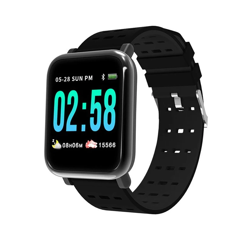 A6 Color LCD Smart Watch Heart Rate Monitor Sport Fitness Tracker Sleep Monitor Waterproof Sport Watch Band for IOS Android
A6 Color LCD Smart Watch Heart Rate Monitor Sport Fitness Tracker Sleep Monitor Waterproof Sport Watch Band for IOS Android