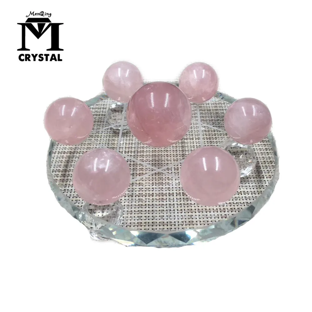 Natural rose gemstone Crystal Ball seven star array Figurines pink Quartz stone meditation reiki healing chakra Home decoration
Natural rose gemstone Crystal Ball seven star array Figurines pink Quartz stone meditation reiki healing chakra Home decoration