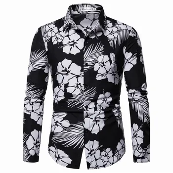 Floral Print Hawaiian Shirt Men 2019 Brand New Slim Fit Long Sleeve Mens Dress Shirts Party Wedding Wear Shirt Man Chemise Homme
Floral Print Hawaiian Shirt Men 2019 Brand New Slim Fit Long Sleeve Mens Dress Shirts Party Wedding Wear Shirt Man Chemise Homme