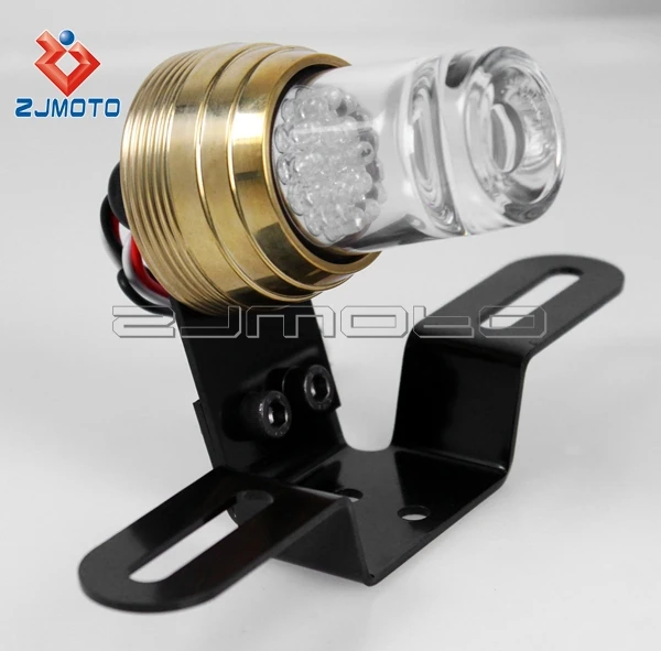 Motorcycle Red Tail Lamp LED Rear Light Taillight with Brass Tail Light Bulb Housing for Cruiser Bobber Cafe Racer and Custom
Motorcycle Red Tail Lamp LED Rear Light Taillight with Brass Tail Light Bulb Housing for Cruiser Bobber Cafe Racer and Custom