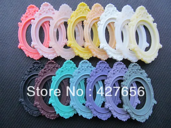 Oval Flatback (16 colors) Resin Frame Charm Finding,Filigree Border Base Setting Tray, for 30mmx40mm Cabochon/Picture/Cameo
Oval Flatback (16 colors) Resin Frame Charm Finding,Filigree Border Base Setting Tray, for 30mmx40mm Cabochon/Picture/Cameo