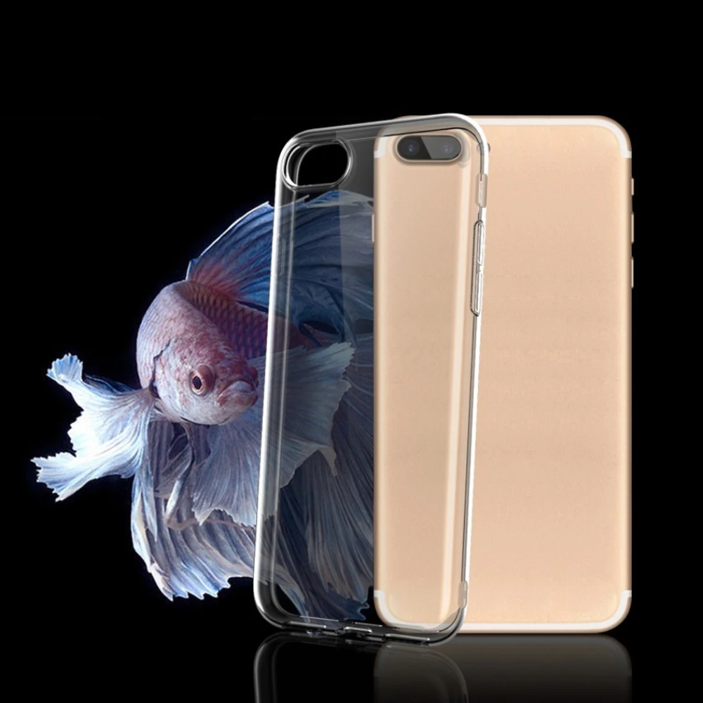 Soft Transparent Silicone Back Cover Phone Cases For iPhone 7 8 X XS Models Sadoun.com