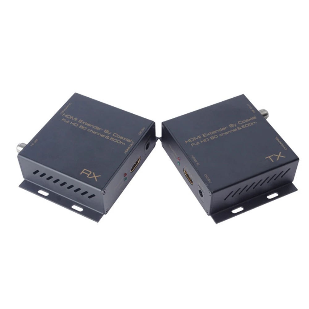 KOQIT 500m HDMI Extender By Coaxial HDMI TO DVB-T Modulator HDMI Splitter Matrix Converter RF Output Digital TV Receiver 1080P
KOQIT 500m HDMI Extender By Coaxial HDMI TO DVB-T Modulator HDMI Splitter Matrix Converter RF Output Digital TV Receiver 1080P