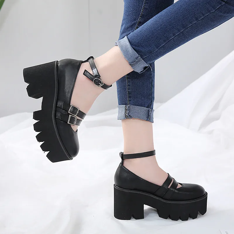 YMECHIC 2019 Summer Gothic Platform Womens Shoes Chunk High Heels Pumps Buckle Ankle Strap Punk Rock Party Creepers Shoes Woman
YMECHIC 2019 Summer Gothic Platform Womens Shoes Chunk High Heels Pumps Buckle Ankle Strap Punk Rock Party Creepers Shoes Woman