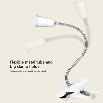 Flexible Wire Neck Desk Lamp Socker Clip Holder Switch for E27 400MM JDH99
Flexible Wire Neck Desk Lamp Socker Clip Holder Switch for E27 400MM JDH99