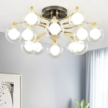 Modern Living Room Chandelier Ceiling Light Nordic Glass Ball Ceiling Lamp Fixture Global Ceiling Lamp/Lighting Home Indoor 
Modern Living Room Chandelier Ceiling Light Nordic Glass Ball Ceiling Lamp Fixture Global Ceiling Lamp/Lighting Home Indoor