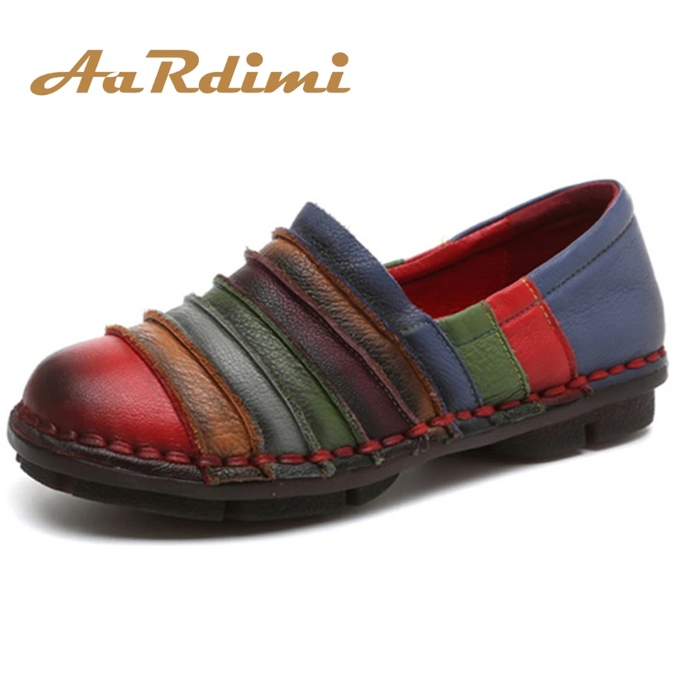 AARDIMI Handmade 100% Genuine Leather Women Flats Shoes Spring Patchwork Oxfords Shoes Female Vintage Leisure Work Shoes Woman
AARDIMI Handmade 100% Genuine Leather Women Flats Shoes Spring Patchwork Oxfords Shoes Female Vintage Leisure Work Shoes Woman