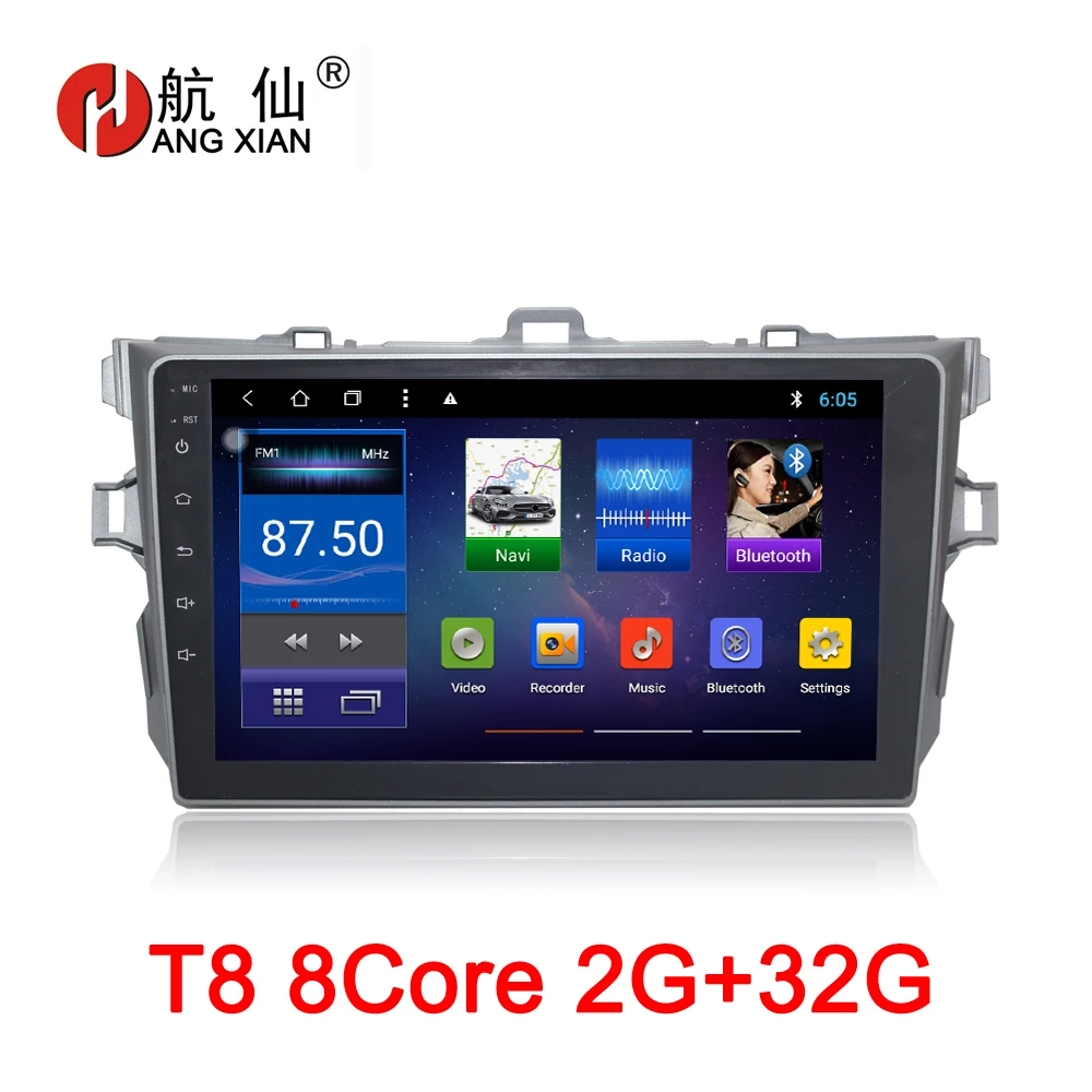 9 inch Android 8.1 Octa 8 Core 2G RAM 32G ROM Car DVD Player for TOYOTA COROLLA 2007-2011 Car Radio GPS Navi BT Wifi
9 inch Android 8.1 Octa 8 Core 2G RAM 32G ROM Car DVD Player for TOYOTA COROLLA 2007-2011 Car Radio GPS Navi BT Wifi