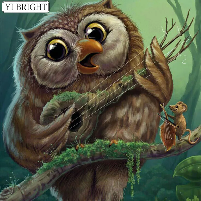 5D DIY Full Square Diamond Painting Cross Stitch Owl playing guitar 3D Diamond Embroidery Rhinestone Mosaic Home Decoration gift
5D DIY Full Square Diamond Painting Cross Stitch Owl playing guitar 3D Diamond Embroidery Rhinestone Mosaic Home Decoration gift