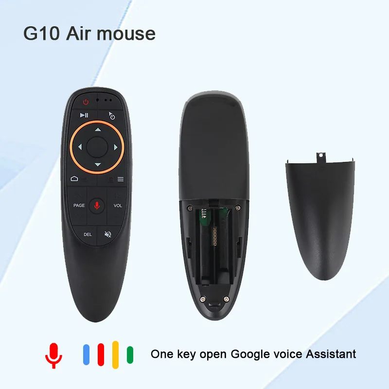 G10 Voice Remote Control 2.4G Wireless Air Mouse Microphone Gyrosconpe IR Learning for Android tv box T9 MI box and X96 mini
G10 Voice Remote Control 2.4G Wireless Air Mouse Microphone Gyrosconpe IR Learning for Android tv box T9 MI box and X96 mini
