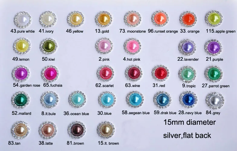 Free Shipping 15mm 100pcs/lot J0006C Flatback Round Rhinestone Peal Button button For Hair Flower Wedding Invitation
Free Shipping 15mm 100pcs/lot J0006C Flatback Round Rhinestone Peal Button button For Hair Flower Wedding Invitation