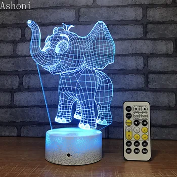 Dumbo Elephant Shape 3D Table Lamp Touch Control 7 Color Changing Acrylic Baby Night Light USB Decorative Kids Christmas Gifts
Dumbo Elephant Shape 3D Table Lamp Touch Control 7 Color Changing Acrylic Baby Night Light USB Decorative Kids Christmas Gifts