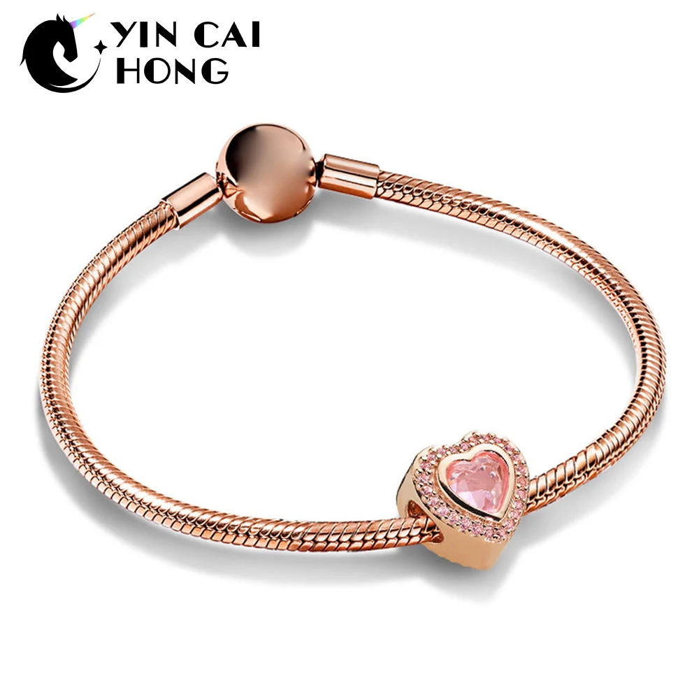 YCH 100% 925 Sterling Silver 1:1 Love Your Heart Rose Gold Gift Bracelet Set Original High Quality Fashion Jewelry Wholesale
YCH 100% 925 Sterling Silver 1:1 Love Your Heart Rose Gold Gift Bracelet Set Original High Quality Fashion Jewelry Wholesale