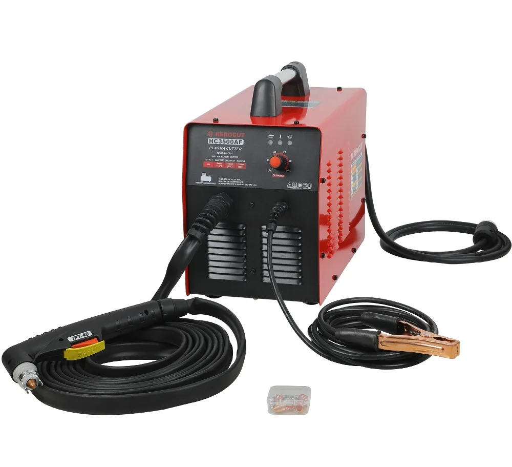 Plasma Cutter HC3500AF 220V 35Amps With Compressor Non HF Pilot Arc 10mm Clean Cut, Max Thickness 14mm@70PSI Plasma cutting
Plasma Cutter HC3500AF 220V 35Amps With Compressor Non HF Pilot Arc 10mm Clean Cut, Max Thickness 14mm@70PSI Plasma cutting
