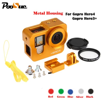 Aluminum housing case Protective frame for GoPro Hero 4/3+ camera and uv filter for Go Pro Hero4 action camera accessory
Aluminum housing case Protective frame for GoPro Hero 4/3+ camera and uv filter for Go Pro Hero4 action camera accessory