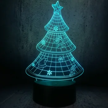 NEW Xmas Christmas Tree 3D USB LED Bulb LAMP Decor Gift Gradient Color Fairy Light Romantic Home Desk Table RGB Lighting display
NEW Xmas Christmas Tree 3D USB LED Bulb LAMP Decor Gift Gradient Color Fairy Light Romantic Home Desk Table RGB Lighting display