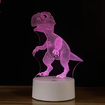 Colorful LED 3D Vision Night Light Dinosaur Image Touchment Control Color 3D Night Lamp Desk Light
Colorful LED 3D Vision Night Light Dinosaur Image Touchment Control Color 3D Night Lamp Desk Light