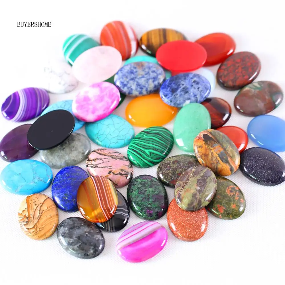51colors 30x40MM CAB Cabochon Natural Stone Beads for DIY Jewelry Making Malachite Sodalite Lapis Fit Necklace Bracelet Earrings
51colors 30x40MM CAB Cabochon Natural Stone Beads for DIY Jewelry Making Malachite Sodalite Lapis Fit Necklace Bracelet Earrings