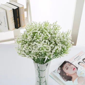 9pcs/lot Fake plastic Baby Breath flower Blue Gypsophila Artificial Flowers white Wedding home decoration
9pcs/lot Fake plastic Baby Breath flower Blue Gypsophila Artificial Flowers white Wedding home decoration