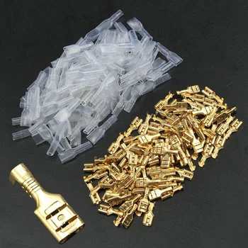 Free Ship 100Pcs of Copper Crimp Terminals with Silicone Case Female Spade Quick Connector Terminal for Arcade Chain Cable Wires
Free Ship 100Pcs of Copper Crimp Terminals with Silicone Case Female Spade Quick Connector Terminal for Arcade Chain Cable Wires