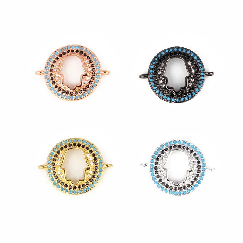 One Lots Jewelry Making Supplies Filigree Zinc Alloy Inlay Cubic Zirconia Hamsa Die Printing Round Shape New Connectors Charms
One Lots Jewelry Making Supplies Filigree Zinc Alloy Inlay Cubic Zirconia Hamsa Die Printing Round Shape New Connectors Charms