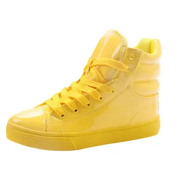 2019 New Arrival Lighted Candy Color High-top Shoes Men Fashion Unisex Shoes Flat Platform Shoes Couple Shoes yellow black white
2019 New Arrival Lighted Candy Color High-top Shoes Men Fashion Unisex Shoes Flat Platform Shoes Couple Shoes yellow black white