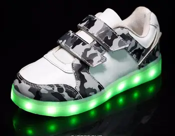 18Camouflage Leather Children Led Casual Shoes Boys&Girls Sneakers Glowing Sneakers Kids Shoes Luminous Child Outdoor Shoes
18Camouflage Leather Children Led Casual Shoes Boys&Girls Sneakers Glowing Sneakers Kids Shoes Luminous Child Outdoor Shoes