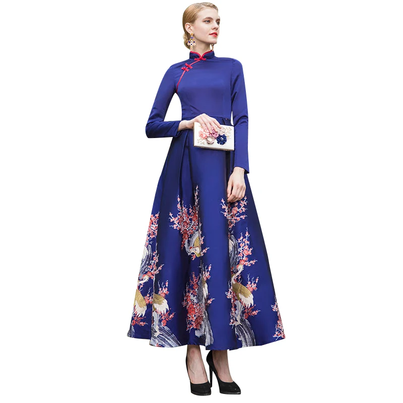 Trench Dress Mandarin Collar Dress Fall Wedding Party Designer Women's Long Sleeve Wonderful Flowers Jacquard Long Dress 6971
Trench Dress Mandarin Collar Dress Fall Wedding Party Designer Women's Long Sleeve Wonderful Flowers Jacquard Long Dress 6971