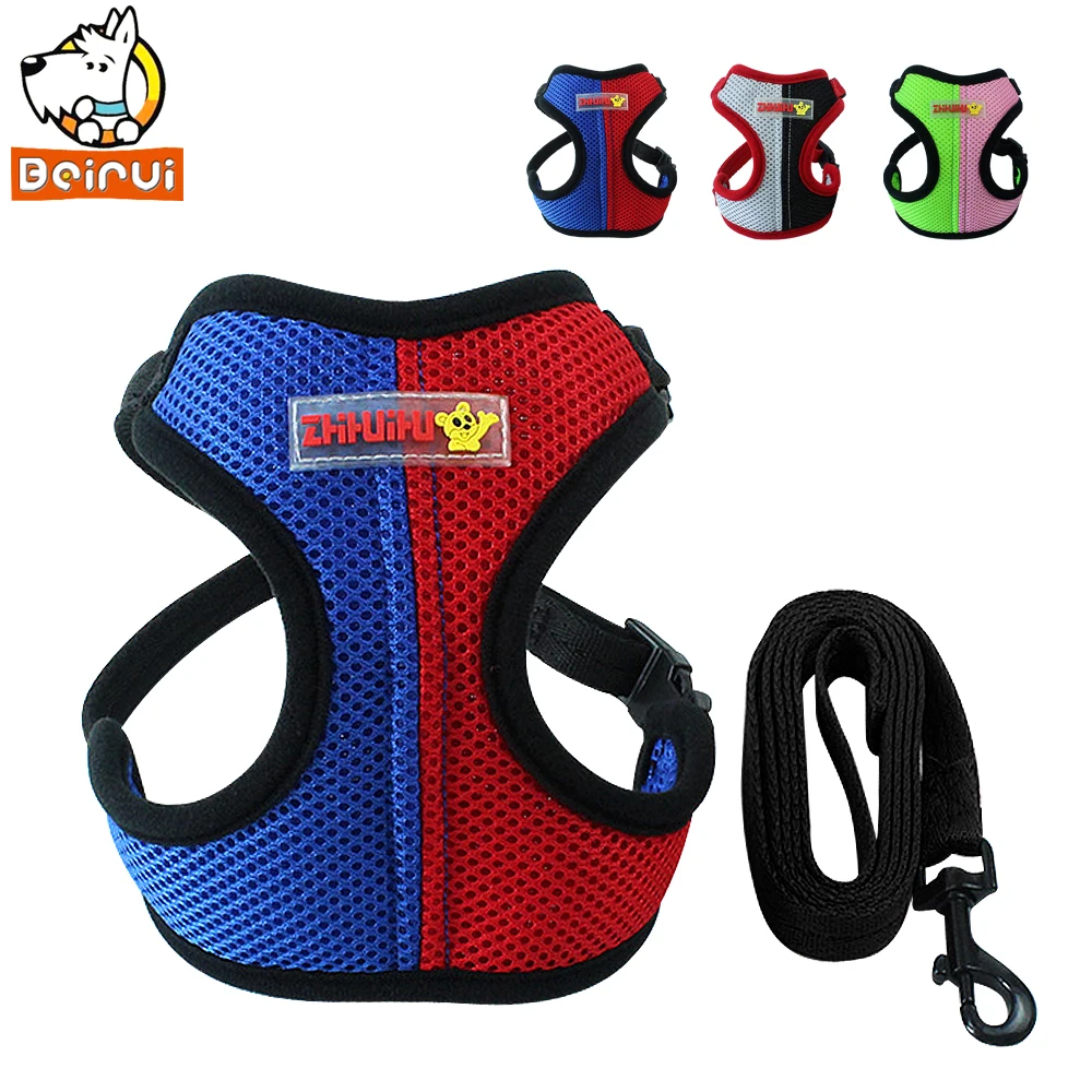 Soft Breathable Dog Mesh Harness and Leash Set Double Color Puppy Pet Cat Vest For Small Medium Pets Chihuahua Teddy
Soft Breathable Dog Mesh Harness and Leash Set Double Color Puppy Pet Cat Vest For Small Medium Pets Chihuahua Teddy